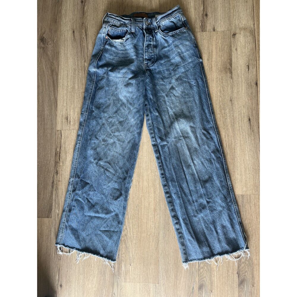 Judy Blue Wilhelmina High Waist Baggy Wide Leg Jeans Medium Wash Size 5 / 27